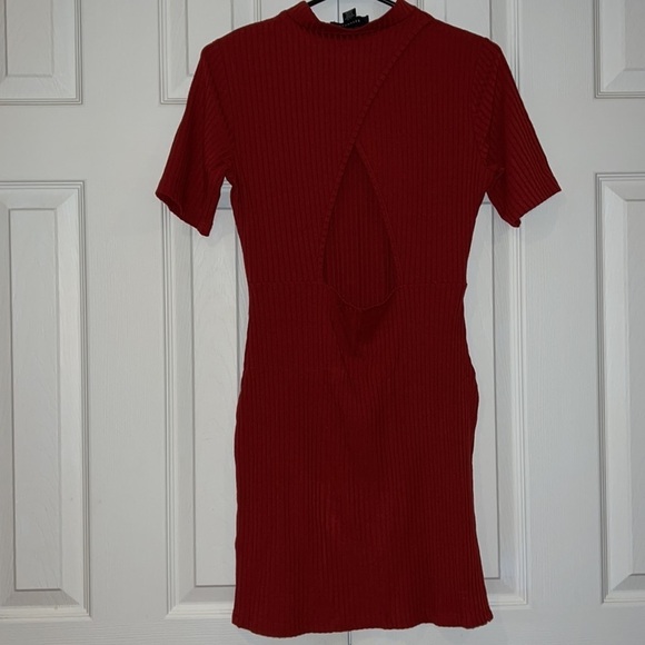 Revamped ribbed knit turtleneck neck mini dress Sz XL - Picture 3 of 11